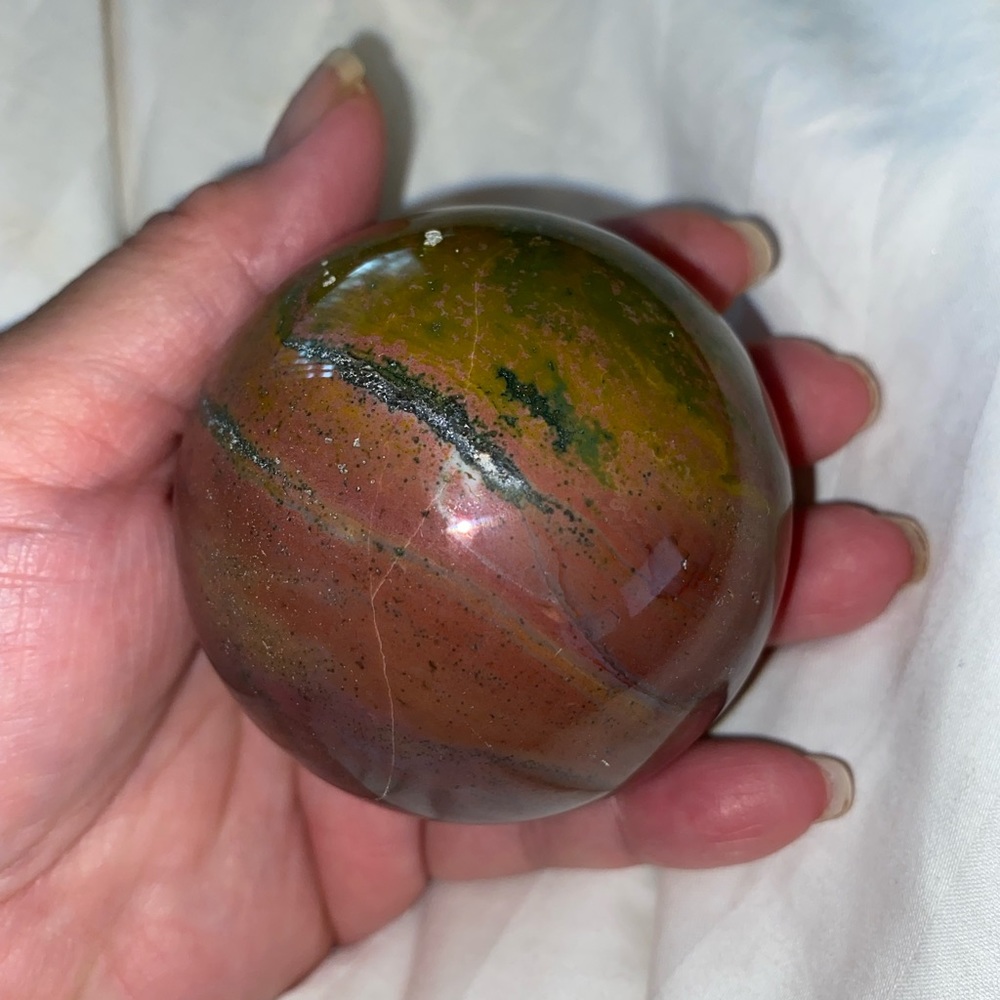 Ocean Jasper Sphere - Picture 2 of 4